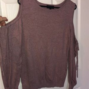 Express cold shoulder sweater